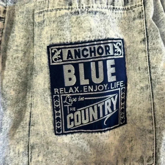 Vintage Anchor Blue Acid Wash Top - Picture 3 of 6